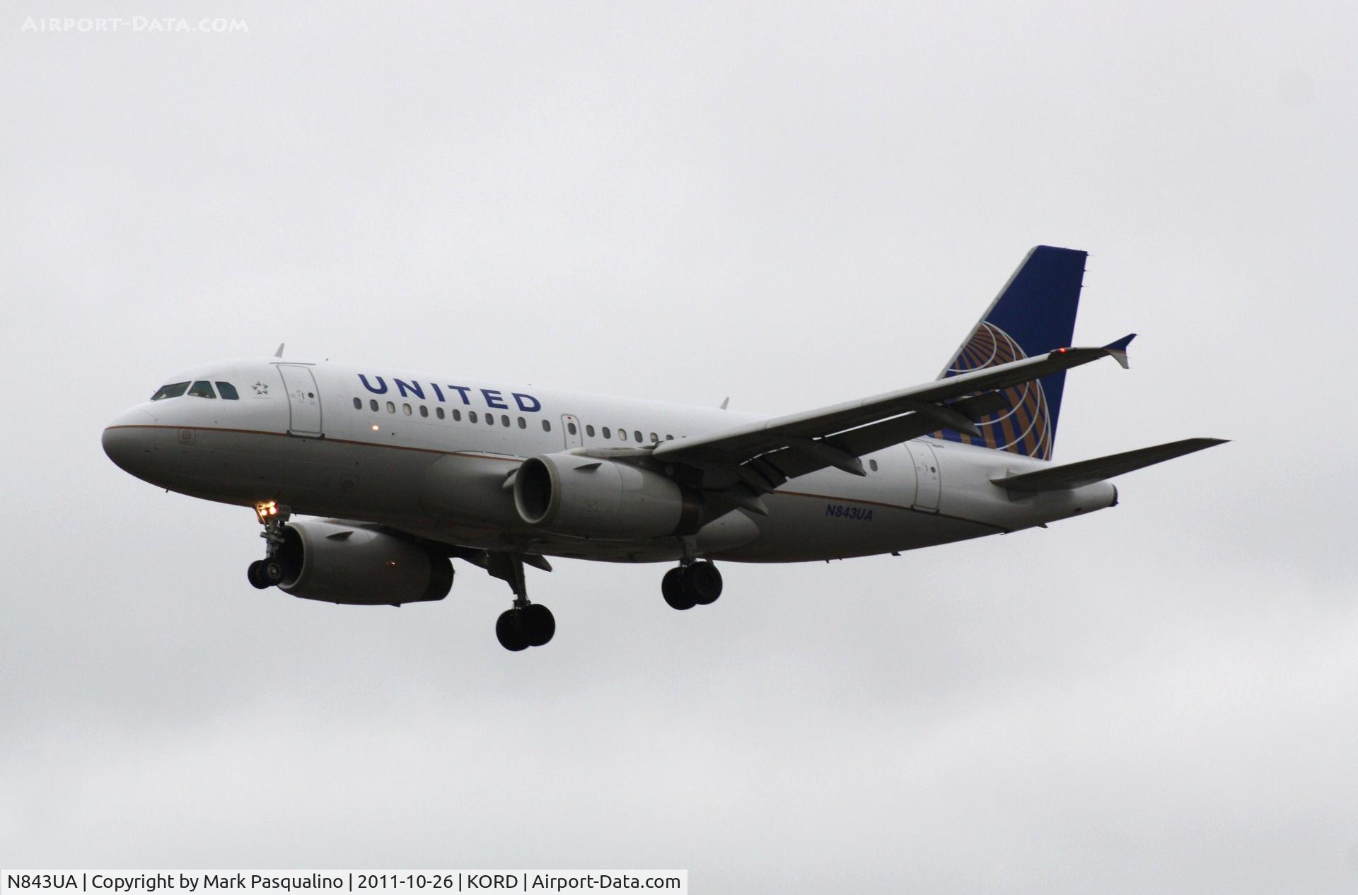 N843UA, 2001 Airbus A319-131 C/N 1573, Airbus A319