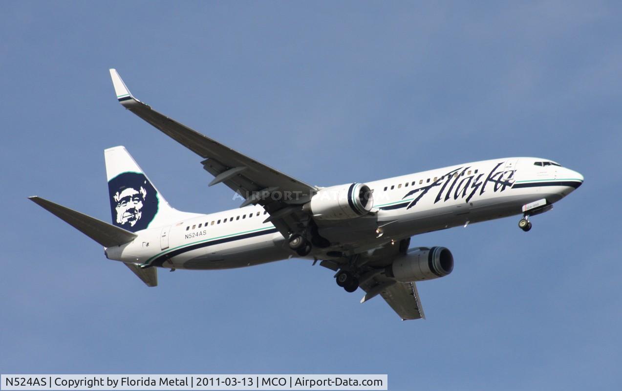 N524AS, 2009 Boeing 737-890 C/N 35195, Alaska 737