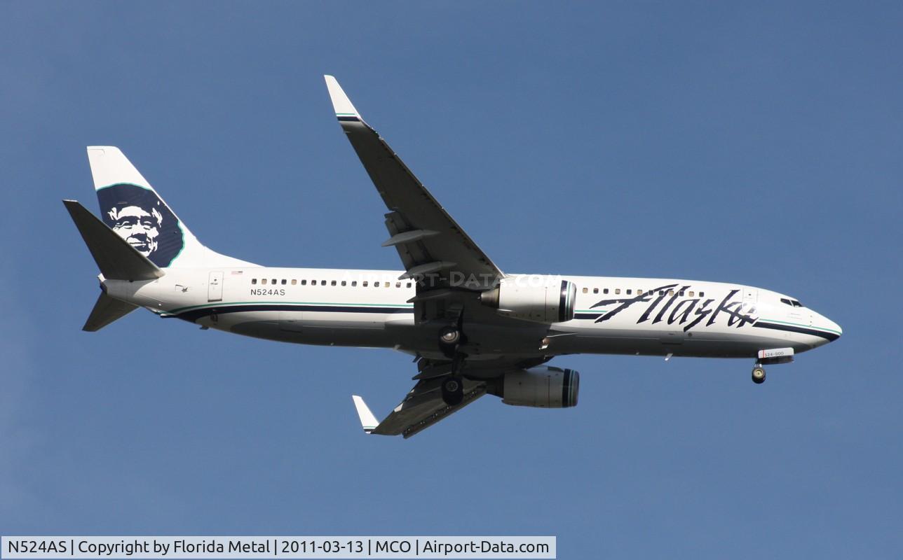 N524AS, 2009 Boeing 737-890 C/N 35195, Alaska 737