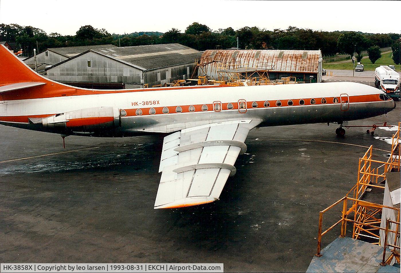 HK-3858X, 1966 Sud Aviation SE-210 Caravelle 10B3 Super B C/N 212, CPH 31.8.93 ex OY-STC