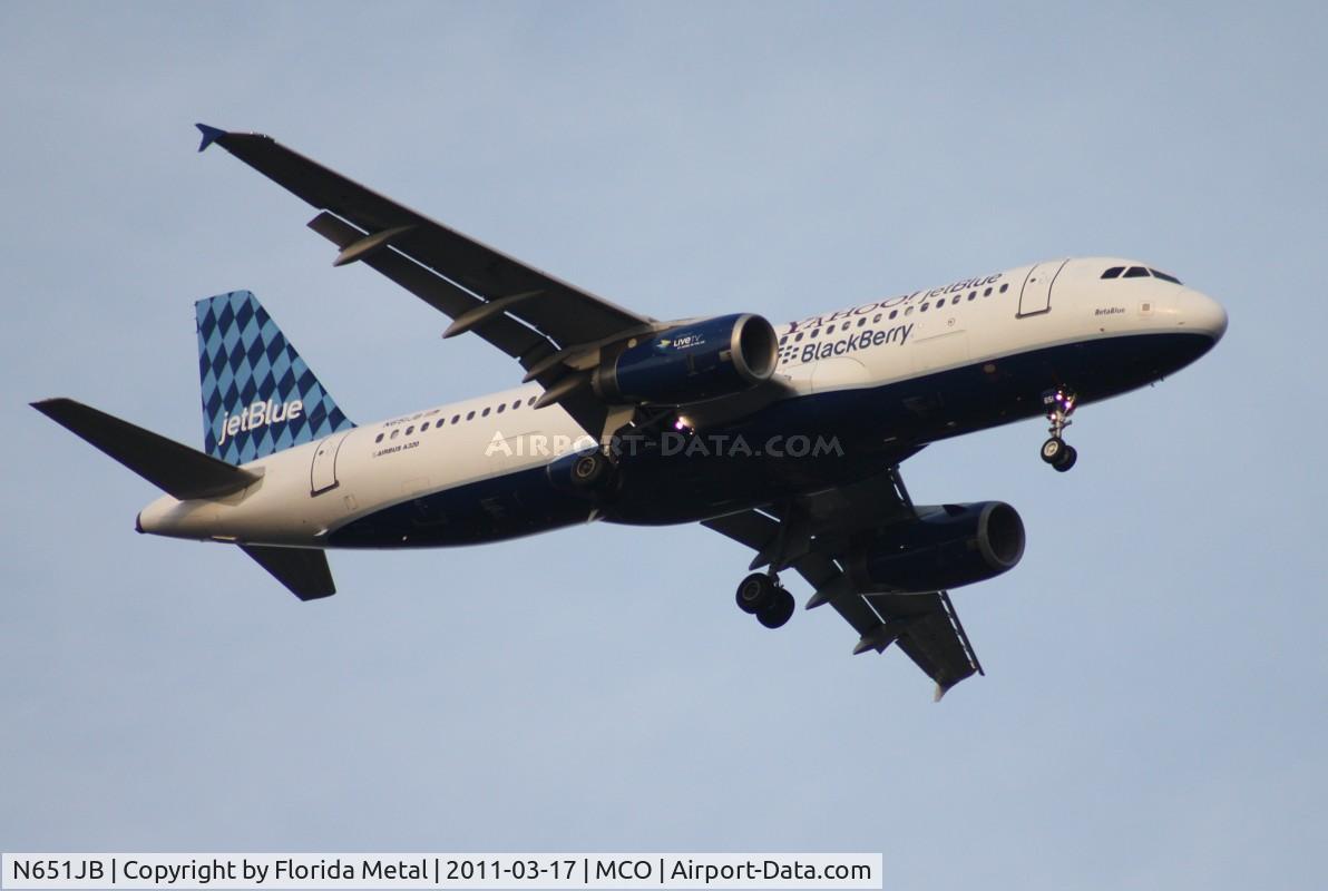 N651JB, 2007 Airbus A320-232 C/N 2992, Yahoo