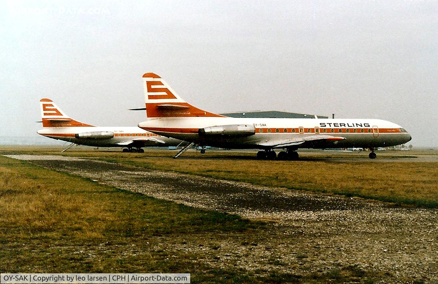 OY-SAK, 1961 Sud Aviation SE-210 Caravelle VI-R C/N 99, OY-SAK + OY-SAH in CPH