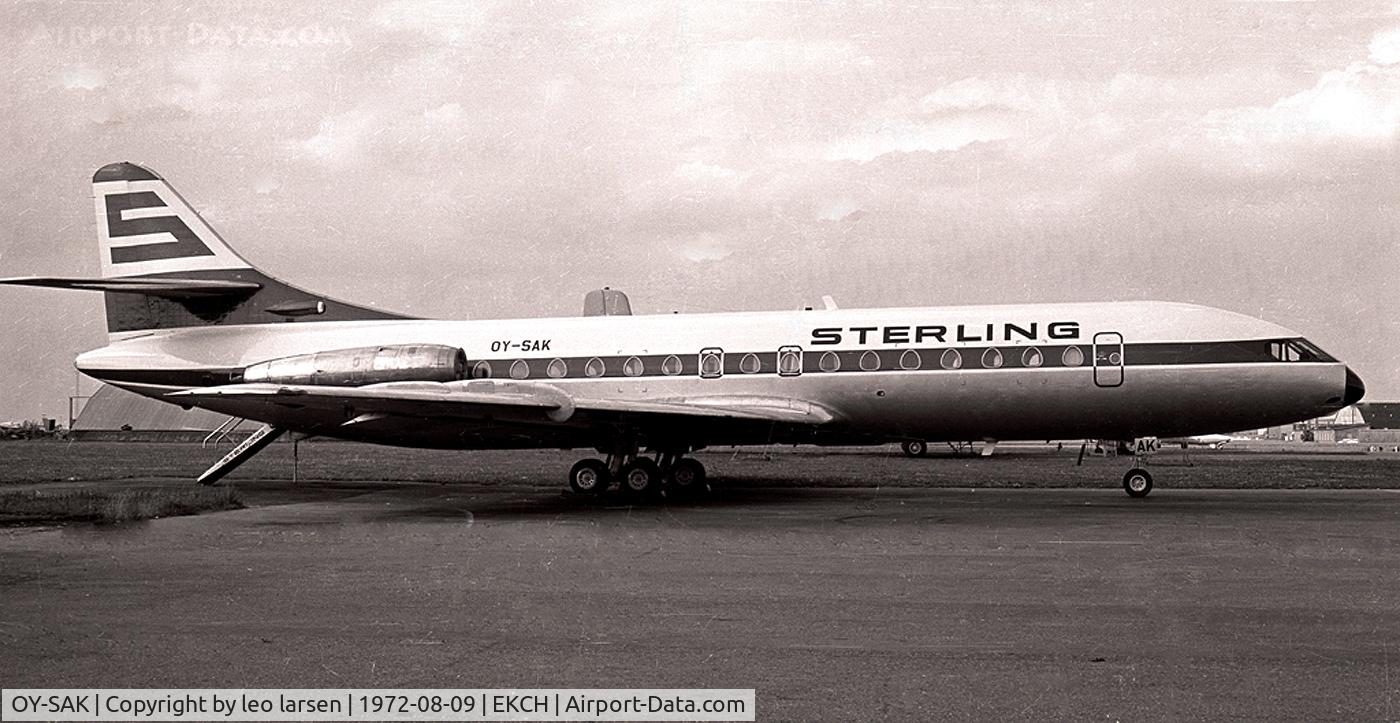 OY-SAK, 1961 Sud Aviation SE-210 Caravelle VI-R C/N 99, CPH 9.8.72