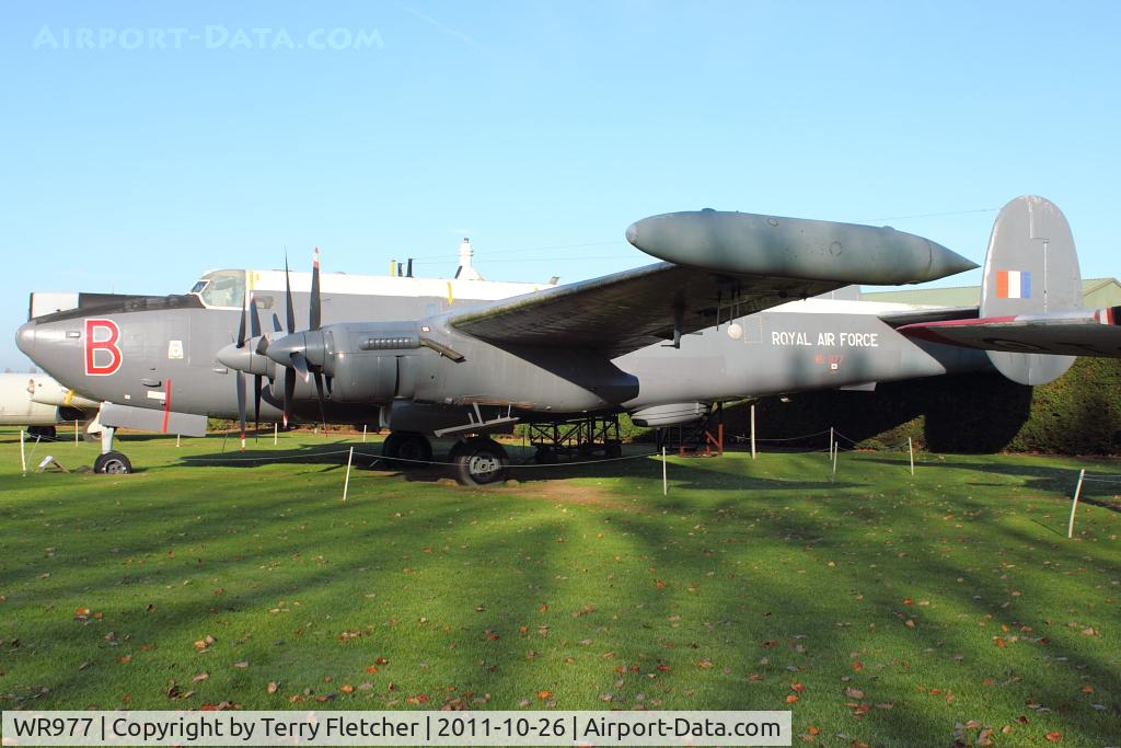 WR977, Avro 716 Shackleton MR.3 C/N Not found WR977, At Newark Air Museum in the UK