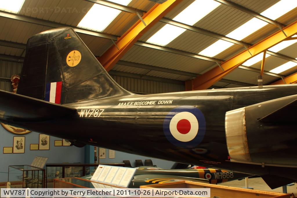 WV787, 1952 English Electric Canberra B(1)8 C/N EEP71644, At Newark Air Museum in the UK