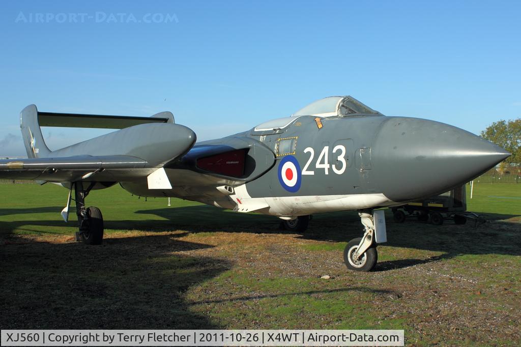 XJ560, De Havilland DH-110 Sea Vixen FAW.2 C/N 10042, At Newark Air Museum in the UK