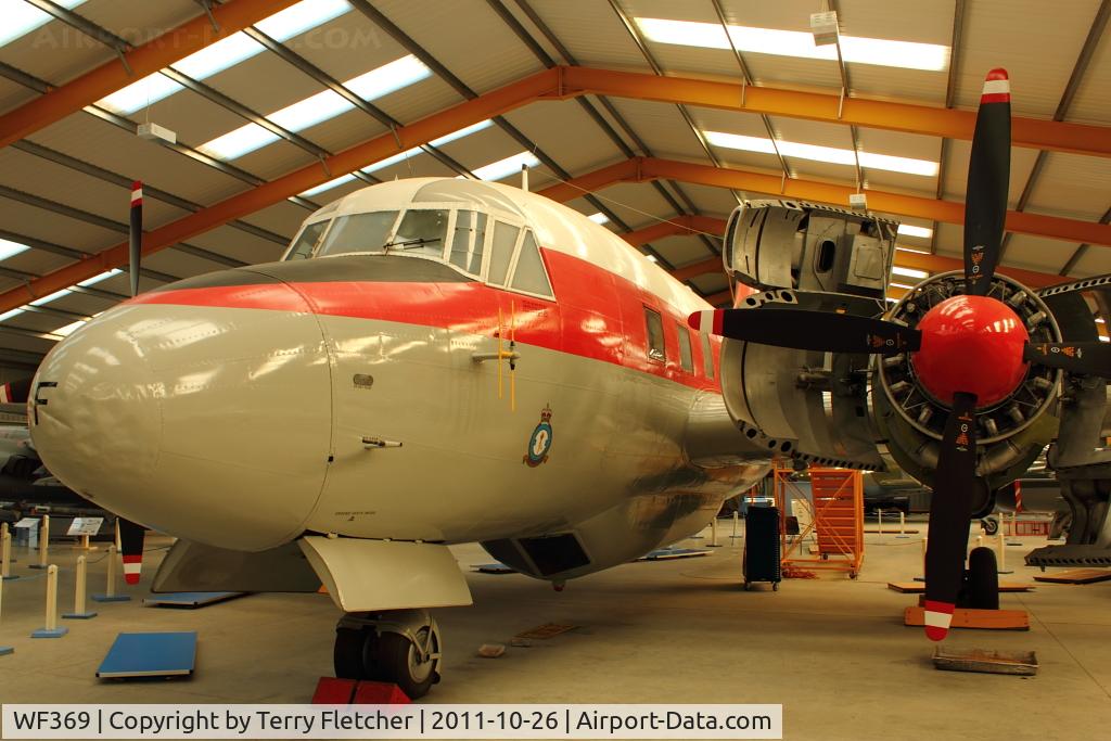 WF369, Vickers Varsity T.1 C/N 528, At Newark Air Museum in the UK