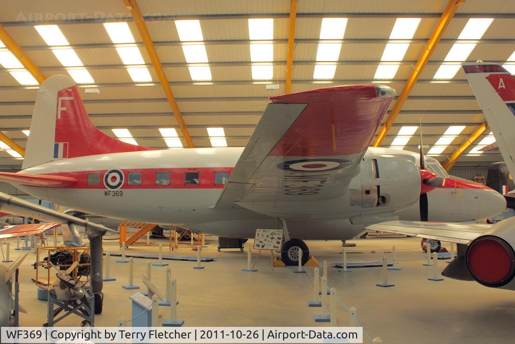 WF369, Vickers Varsity T.1 C/N 528, At Newark Air Museum in the UK