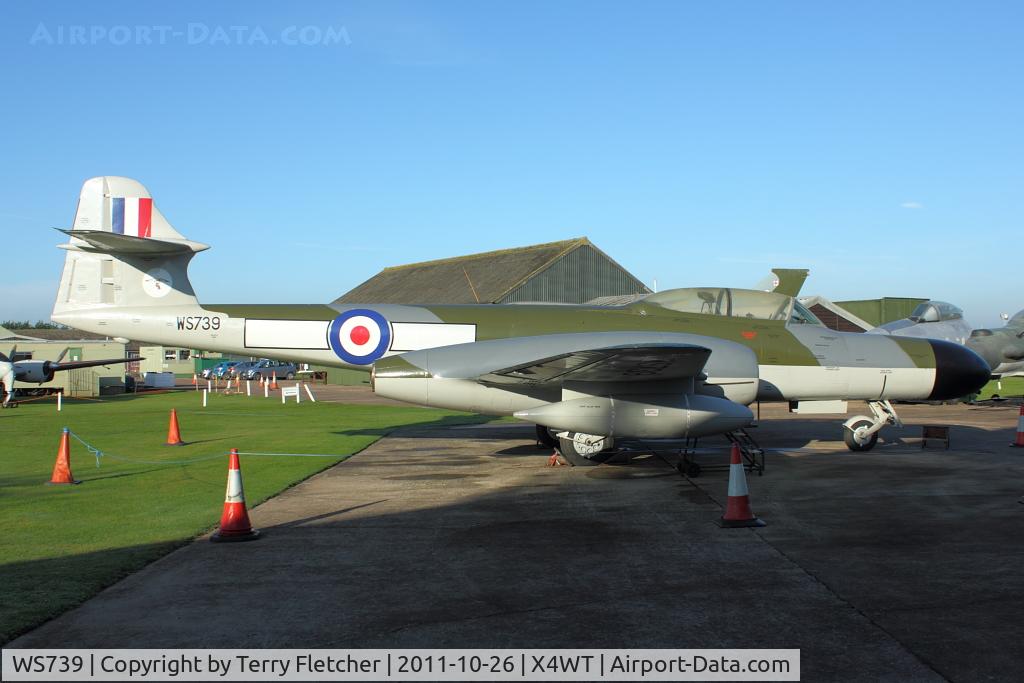 WS739, Gloster Meteor NF(T).14 C/N Not found WS739, At Newark Air Museum in the UK