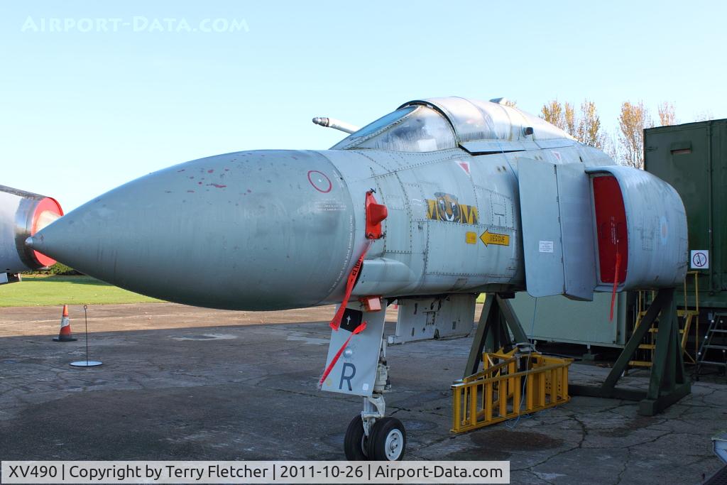 XV490, 1969 McDonnell Douglas Phantom FGR2 C/N 3401, At Newark Air Museum in the UK