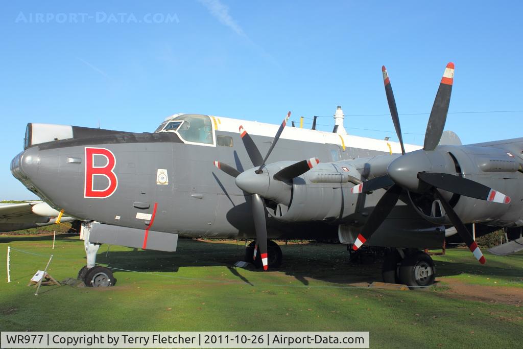 WR977, Avro 716 Shackleton MR.3 C/N Not found WR977, At Newark Air Museum in the UK