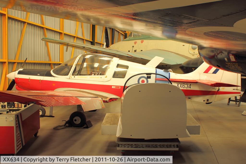XX634, 1974 Scottish Aviation Bulldog T.1 C/N BH.120/304, At Newark Air Museum in the UK