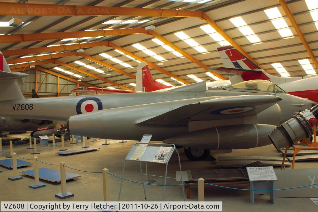 VZ608, Gloster Meteor FR.9 (Mod) C/N Not found VZ608, At Newark Air Museum in the UK