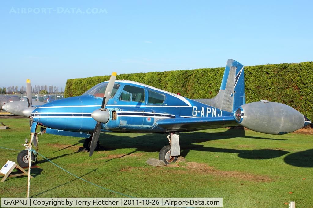 G-APNJ, Cessna 310 C/N 35335, At Newark Air Museum in the UK