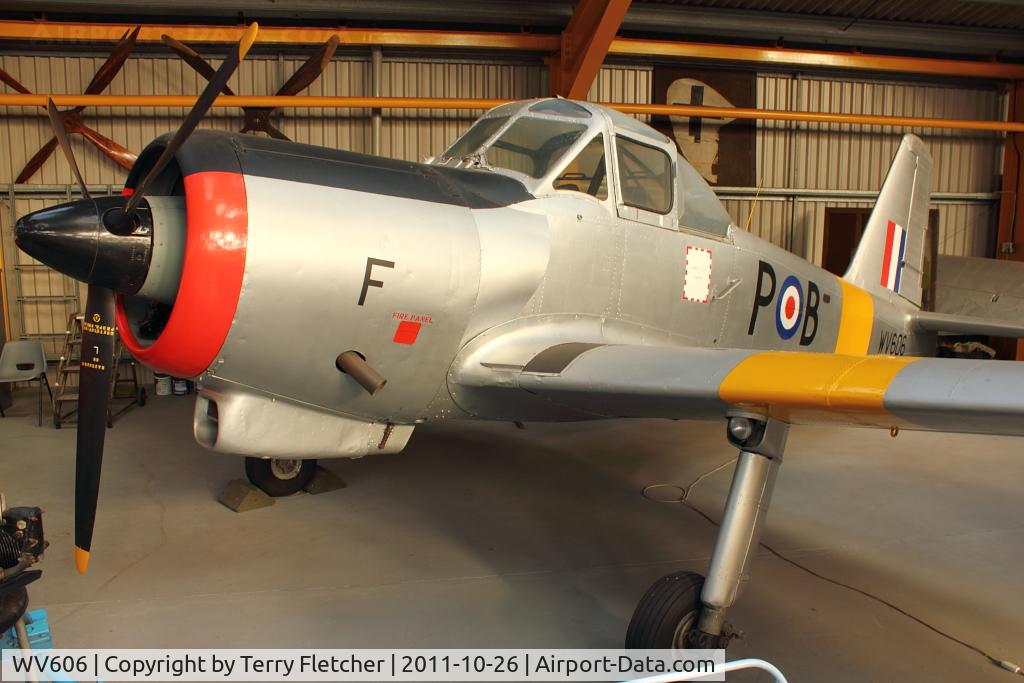 WV606, 1954 Percival P-56 Provost T.1 C/N PAC/56/133, At Newark Air Museum in the UK