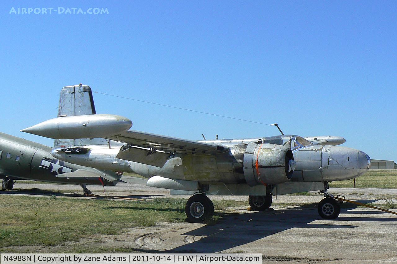 N4988N, 1964 Douglas-On Mark B-26K Counter Invader C/N 27477 (was 44-34198), At Meacham Field - Fort Worth, TX