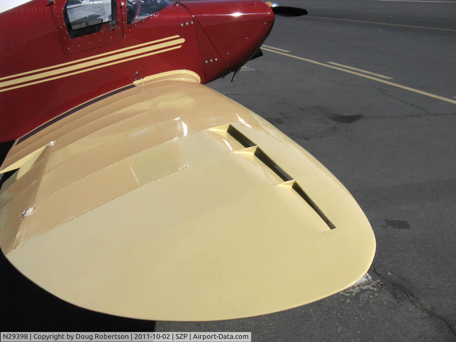 N29398, 1940 Culver LCA C/N 191, 1940 Culver LCA CADET, Continental A&C75 75 Hp, wing slot, aircraft design by Al Mooney with retractable gear