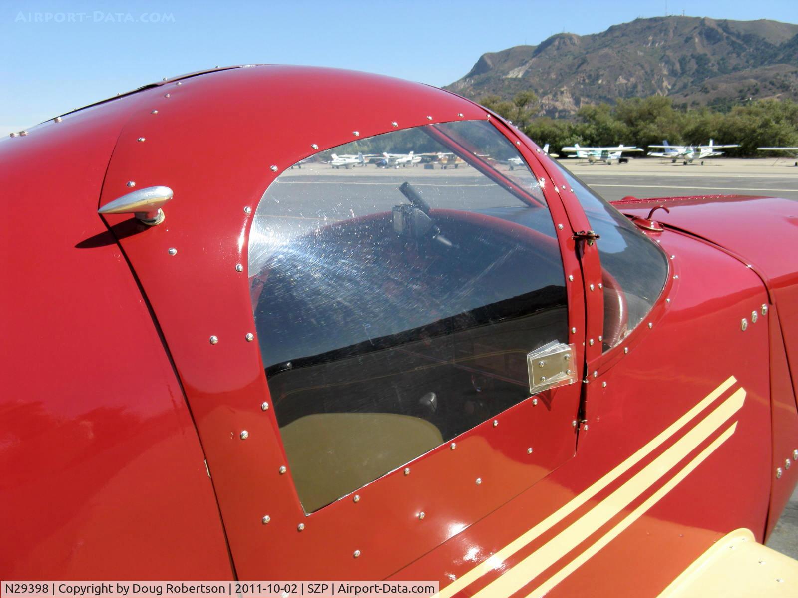 N29398, 1940 Culver LCA C/N 191, 1940 Culver LCA CADET, Continental A&C75 75 Hp, two place side by side cabin, sleek and slippery design by Al Mooney
