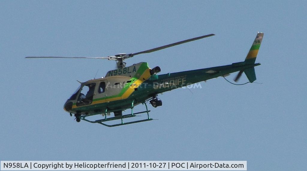 N958LA, 2010 Eurocopter AS-350B-2 Ecureuil Ecureuil C/N 7085, Recieved special permission to cross active runway 26L and head north/west on a call