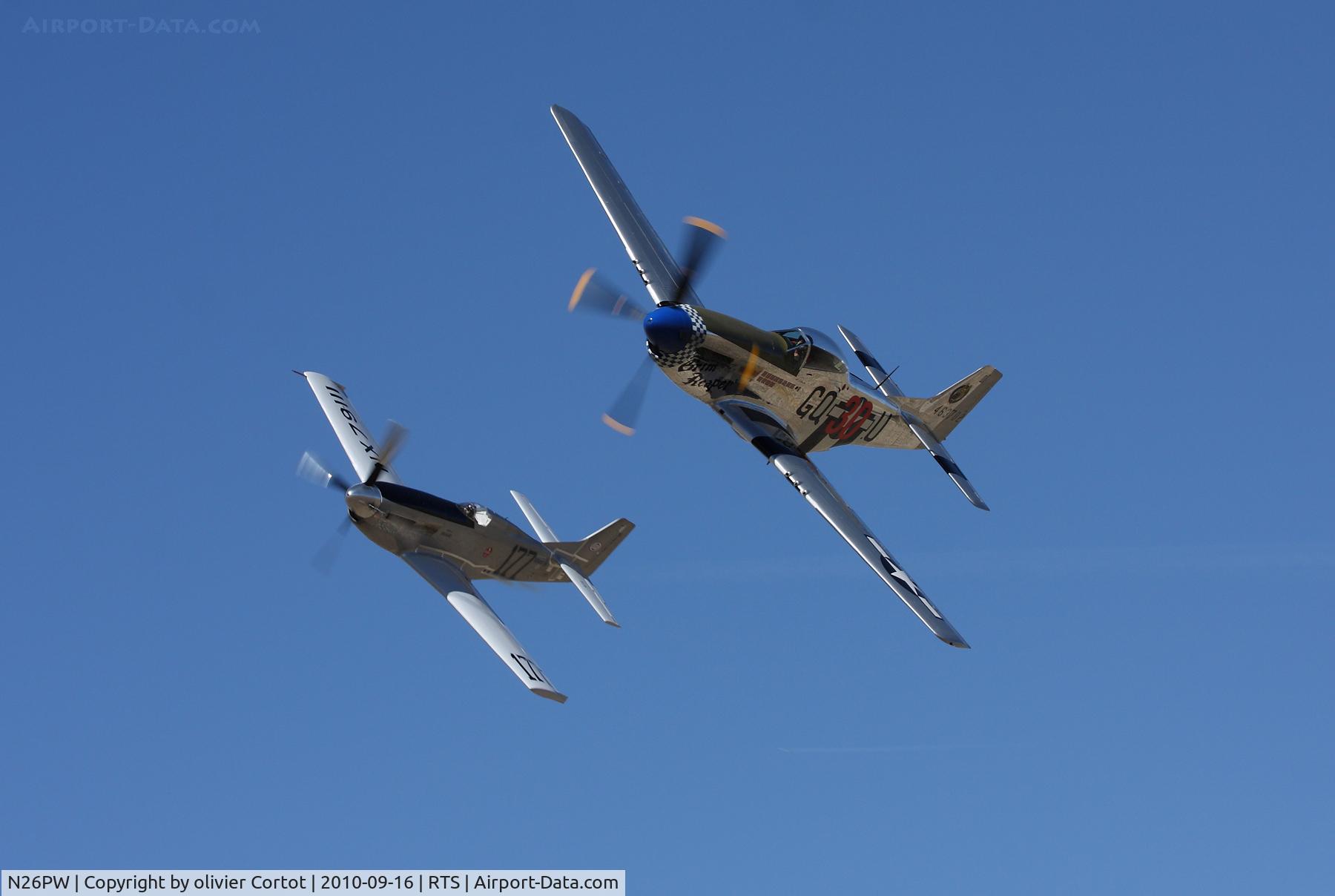 N26PW, 1944 North American P-51D Mustang C/N 122-31427 (44-63701), fighting with the late galloping ghost, Reno 2010