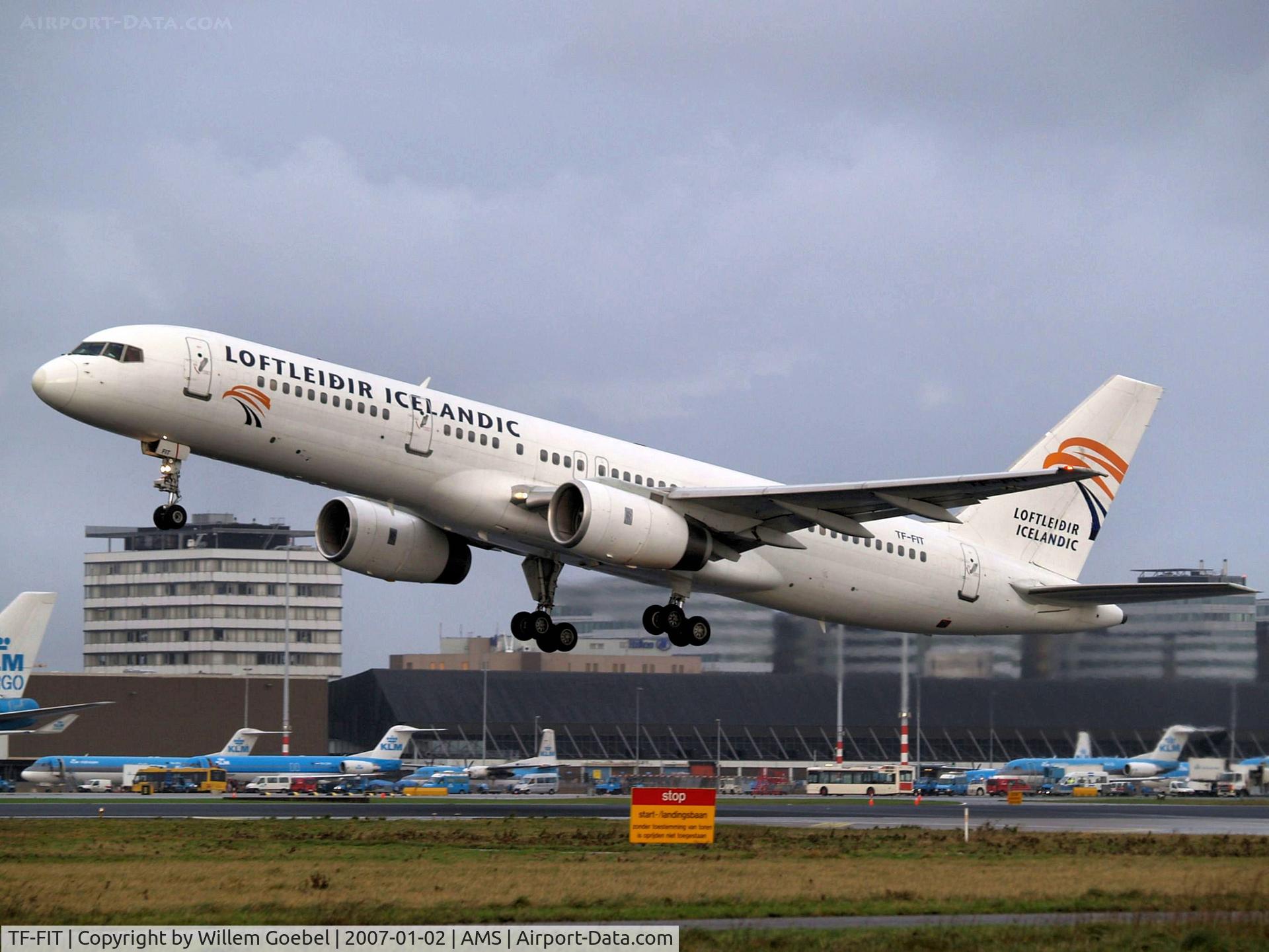 TF-FIT, 1994 Boeing 757-256 C/N 26244, Take off from Schiphol Airport