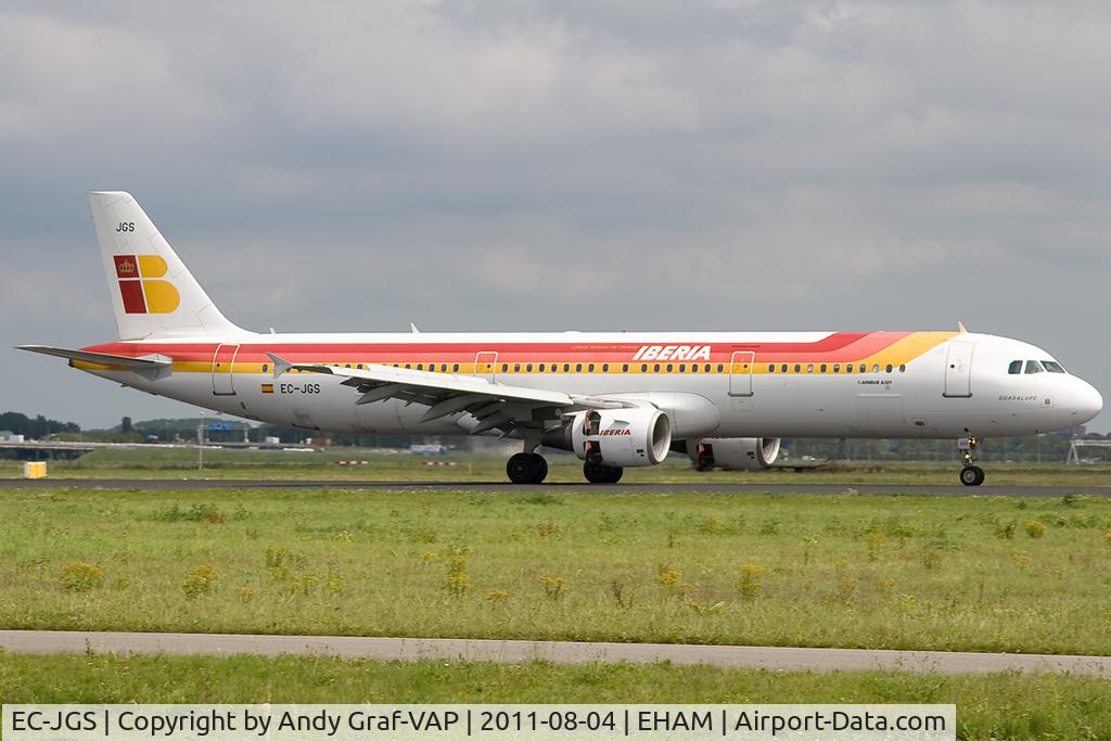 EC-JGS, 2005 Airbus A321-211 C/N 2472, Iberia A321