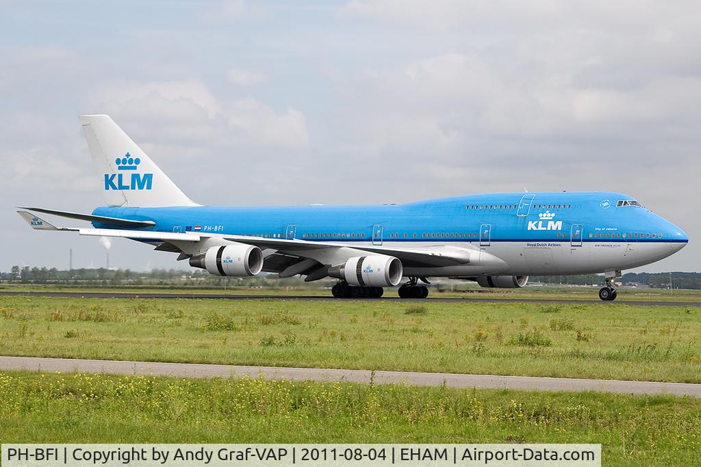 PH-BFI, 1991 Boeing 747-406BC C/N 25086, KLM 747-400