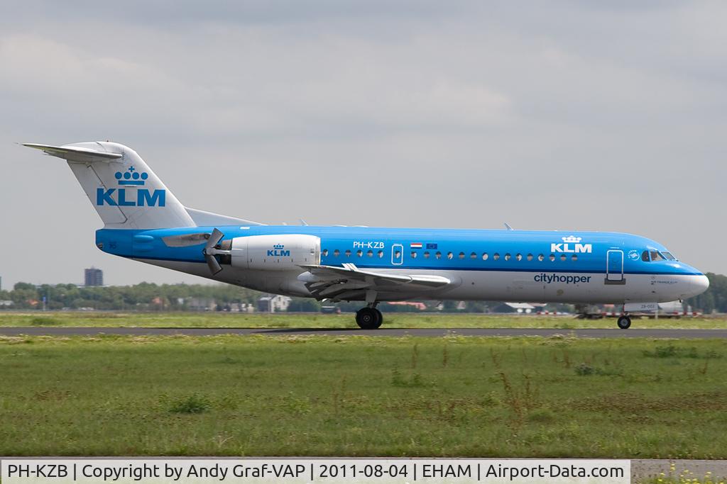 PH-KZB, 1996 Fokker 70 (F-28-070) C/N 11562, KLM F70