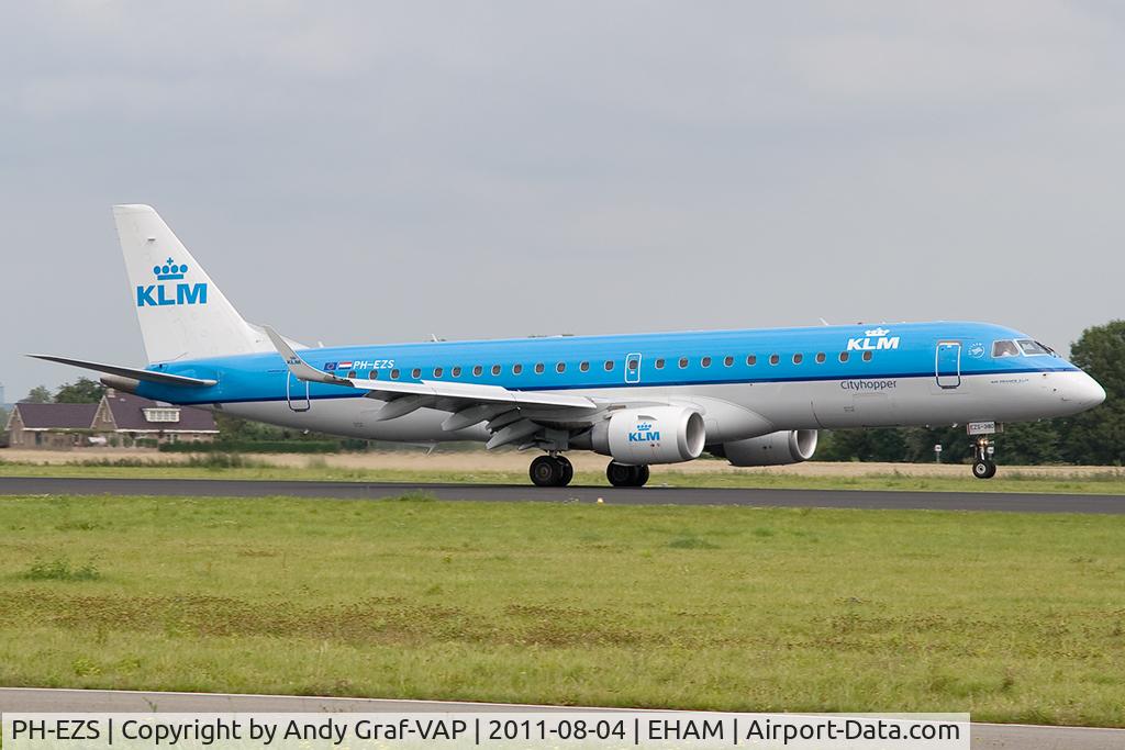 PH-EZS, 2010 Embraer 190LR (ERJ-190-100LR) C/N 19000380, KLM EMB190