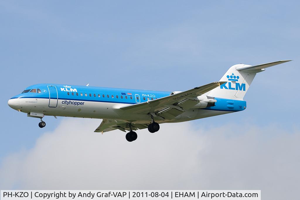 PH-KZO, 1995 Fokker 70 (F-28-0070) C/N 11538, KLM F70