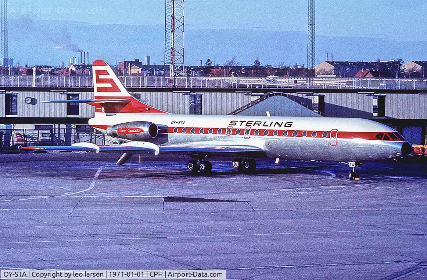 OY-STA, 1964 Sud Aviation SE-210 Caravelle 10B3 Super B C/N 183, CPH Copenhagen Kastrup 1.1.71
