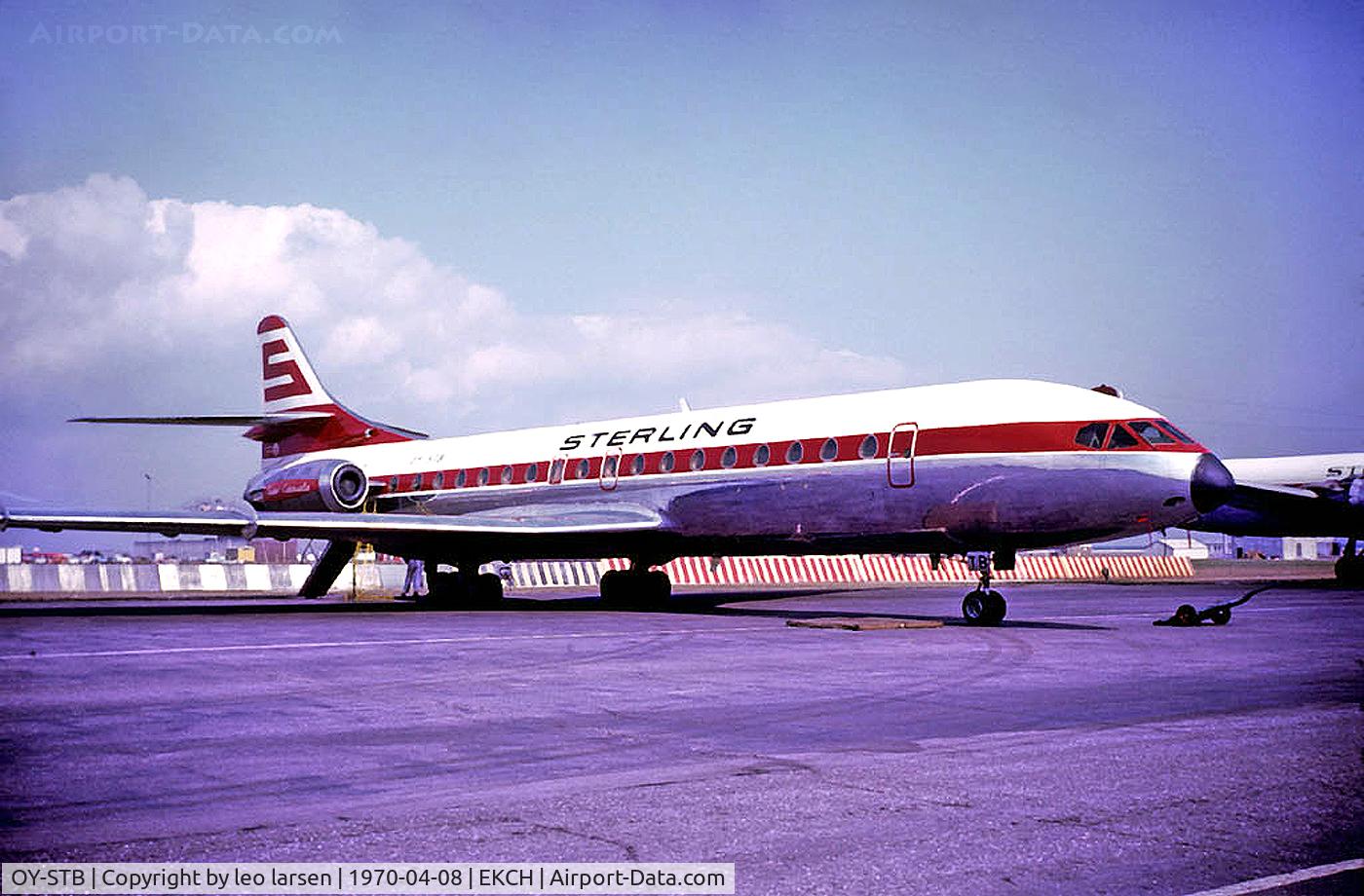 OY-STB, 1966 Sud Aviation SE-210 Caravelle 10B3 Super B C/N 186, CPH Kastrup Copenhagen 8.4.70