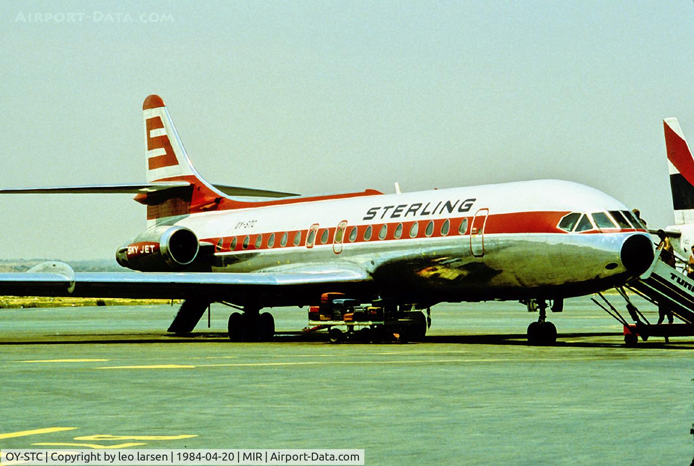 OY-STC, 1966 Sud Aviation SE-210 Caravelle 10B3 Super B C/N 212, MIR  Monastir Tunis 20.4.84