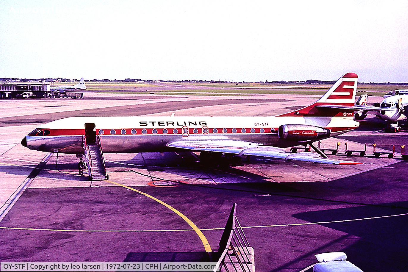 OY-STF, 1969 Sud Aviation SE-210 Caravelle 10B3 Super B C/N 257, CPH Kastrup Copenhagen 23.7.72