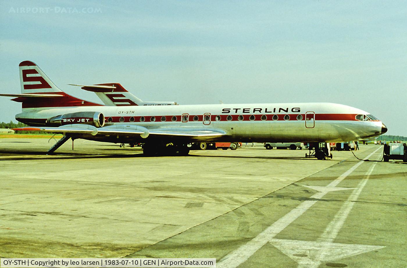 OY-STH, 1969 Sud Aviation SE-210 Caravelle 10B3 Super B C/N 262, GEN Gardermoen Norway 10.7.83