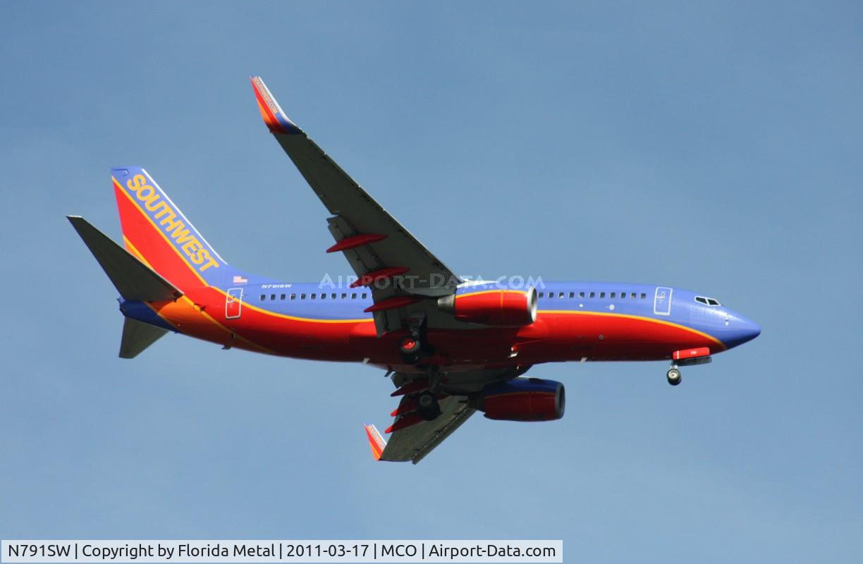 N791SW, 2000 Boeing 737-7H4 C/N 27886, Southwest 737
