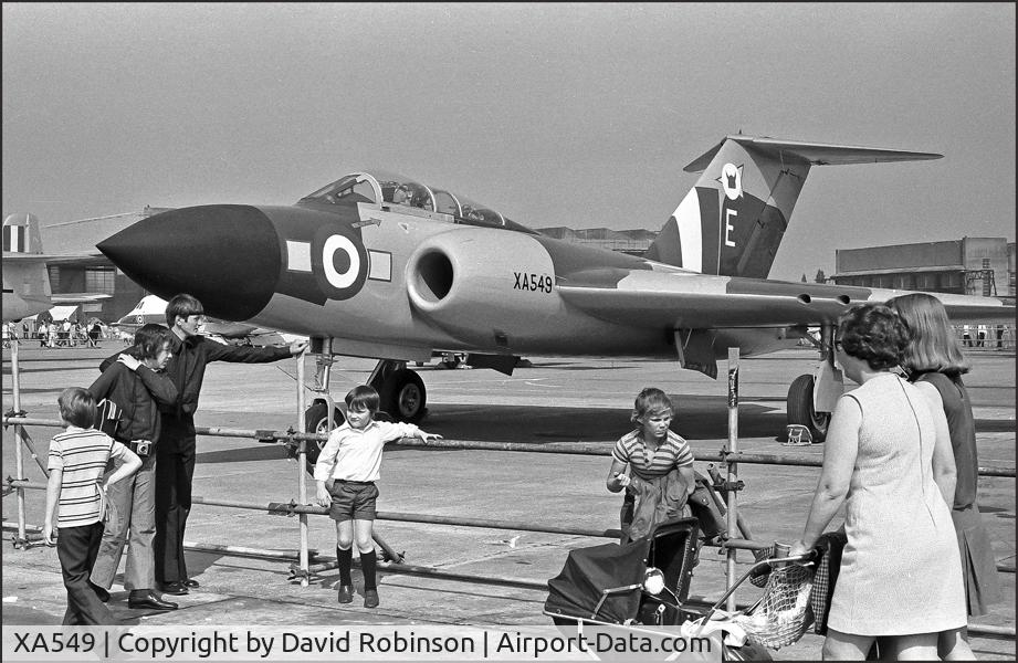 XA549, 1954 Gloster Javelin FAW.5 C/N Not found XA549, Doncaster Air Display early 1970's