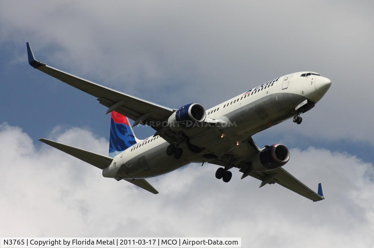 N3765, 2001 Boeing 737-832 C/N 30819, Delta 737