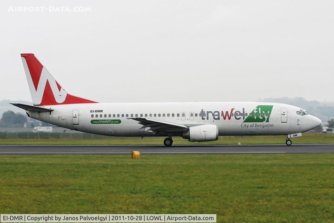 EI-DMR, 1992 Boeing 737-436 C/N 25851, Travel Fly Boeing B737-436 take off in LOWL/LNZ