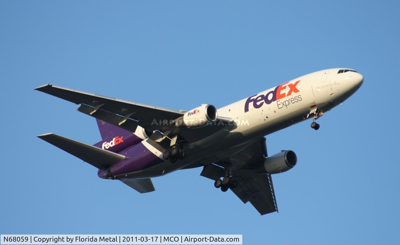 N68059, 1972 McDonnell Douglas MD-10-10F C/N 46907, Fed Ex MD-10