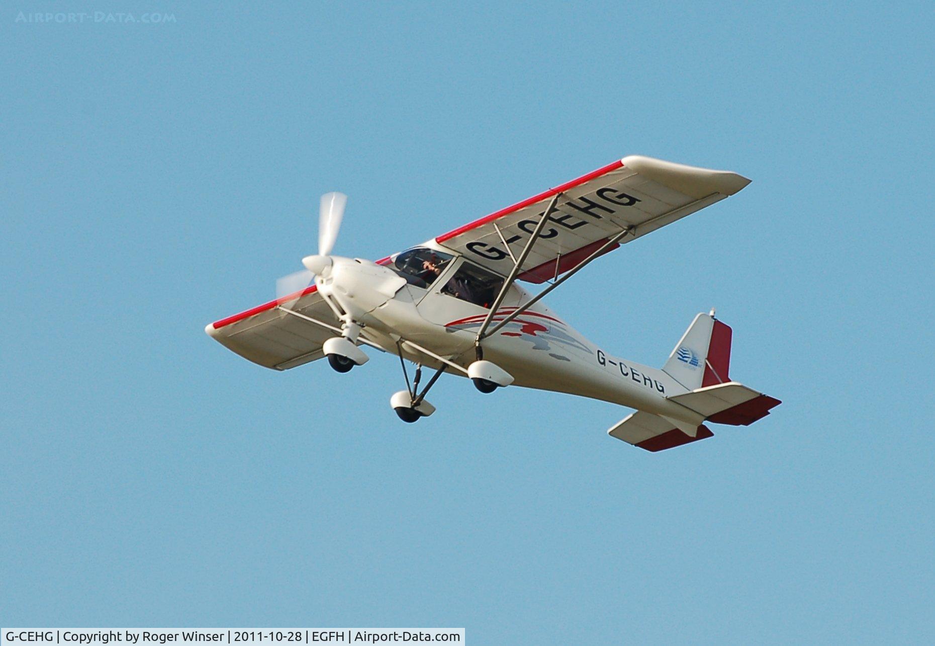 G-CEHG, 2006 Comco Ikarus C42 FB100 C/N 0612-6861, Ikarus C42 departing Runway 22.