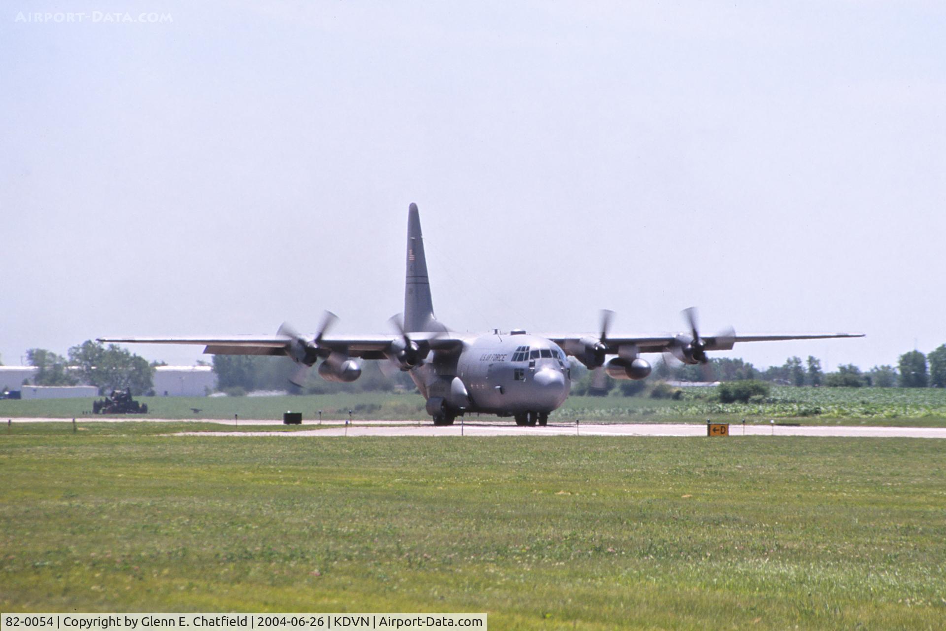 82-0054, 1982 Lockheed C-130H Hercules C/N 382-4968, On the take-off roll