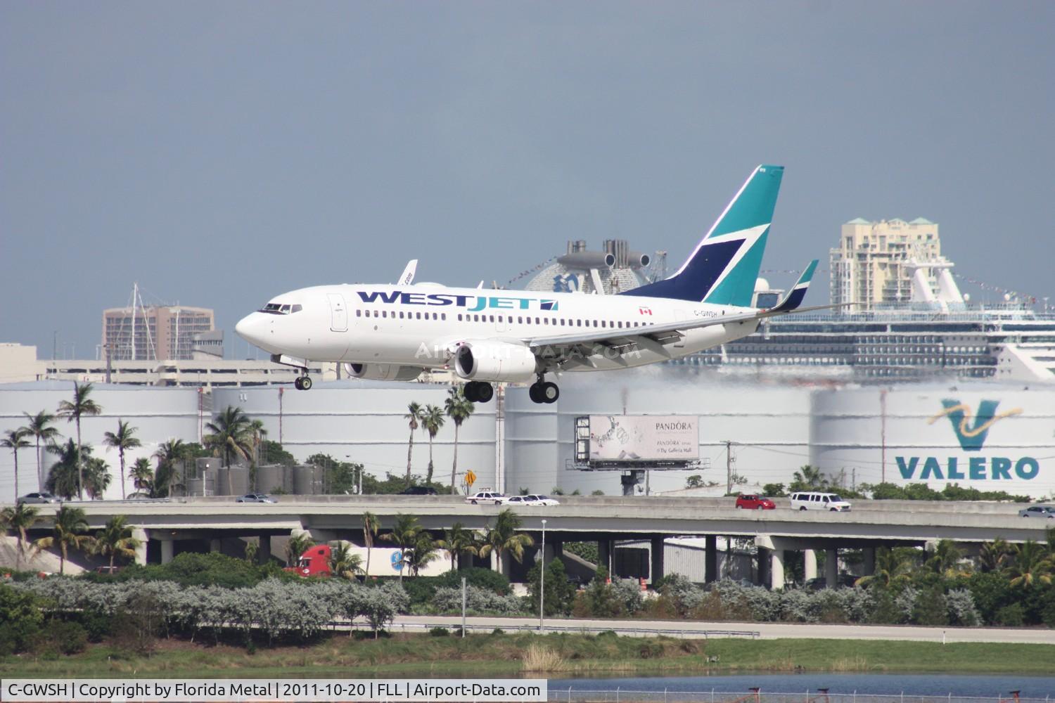C-GWSH, 2002 Boeing 737-76N C/N 29886, West Jet 737