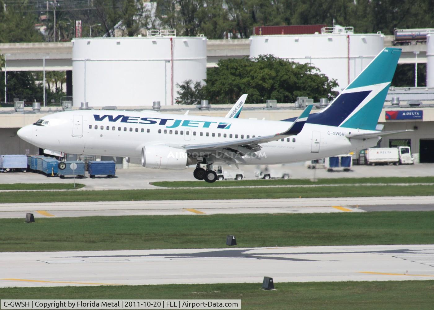 C-GWSH, 2002 Boeing 737-76N C/N 29886, West Jet 737