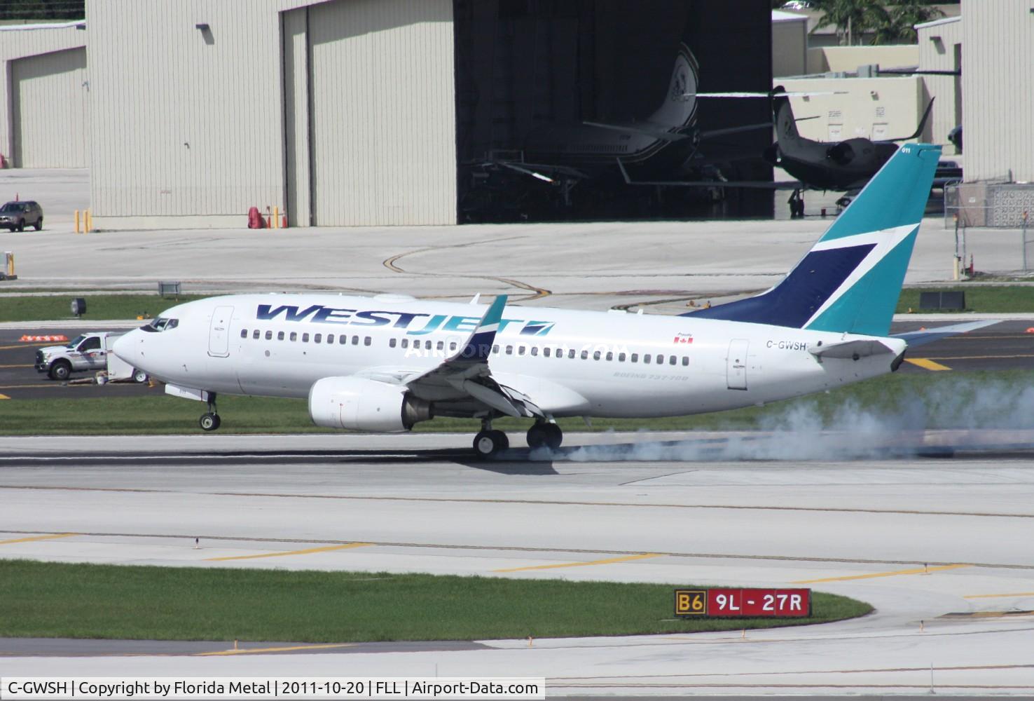 C-GWSH, 2002 Boeing 737-76N C/N 29886, West Jet 737