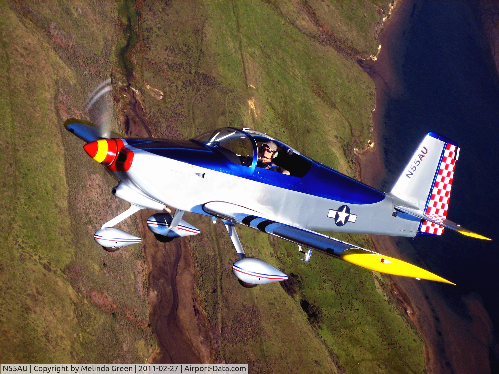 N55AU, 2003 Vans RV-6A C/N 60537, 55AU in formation over Pt. Reyes