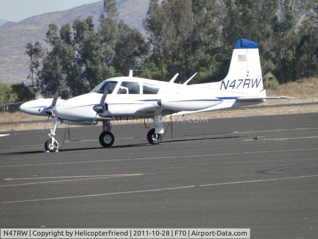 N47RW, 1955 Cessna 310 C/N 35088, Parked