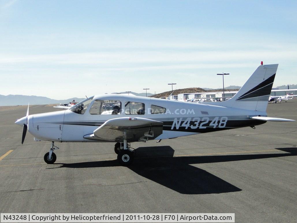 N43248, 1983 Piper PA-28-161 C/N 28-8416015, Parked near transient parking
