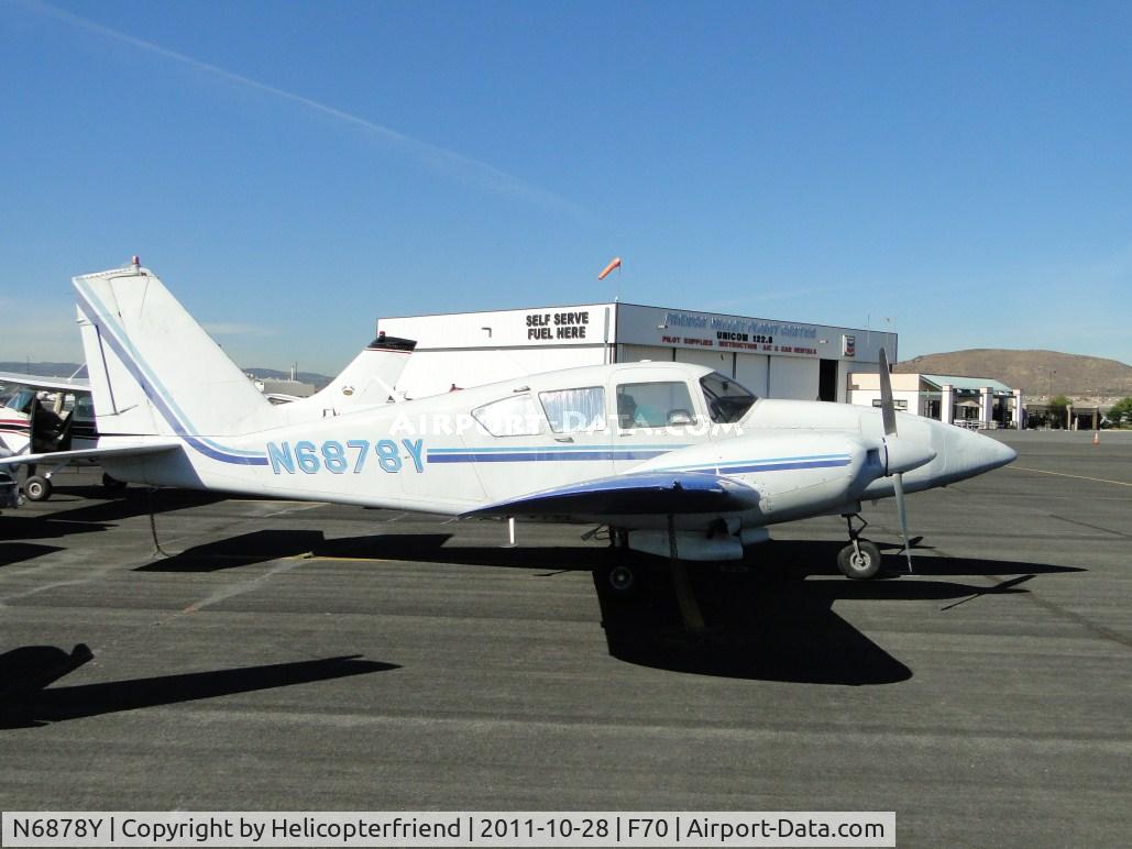 N6878Y, 1969 Piper PA-23-250 C/N 27-4225, Parked