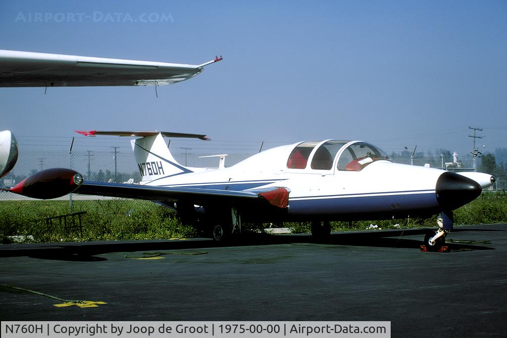 N760H, 1964 Morane-Saulnier MS.760B Paris II C/N 108, from the G.Bouma collection. Date and location unknown.